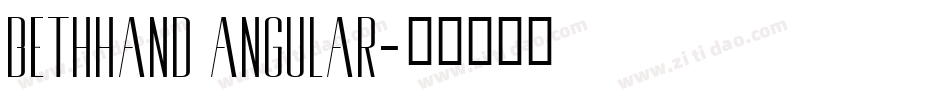 BethHand Angular字体转换
